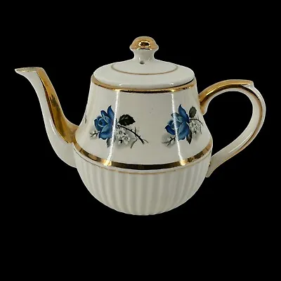 Buy Vintage Arthur Wood England Floral White Tea Pot W/Gold Trim And Spout OOD • 12.28£