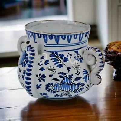 Buy Early 18thC English Antique Delftware Posset Pot, Attr. London, Circa 1700 • 1,950£