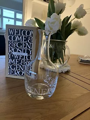 Buy Emma Bridgewater Black Toast Tall Glass Old Bottle Vase BNIB • 45£