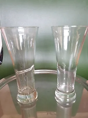 Buy 2 X Clear Glass Vases Tumblers 7  X 3   • 8£