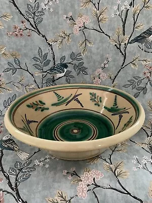 Buy Vintage 1940s Studio Pottery Large Serving Bowl Hand Painted Mediterranean  • 30.99£