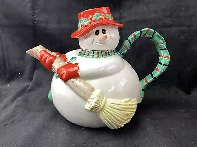 Buy Vintage Snowman Teapot By Fitz Floyd 34oz Vintage Porcelain Made In Japan MINT • 12.49£