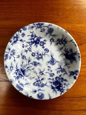 Buy Rare Atlas Royal Winton Chintz Blue Old Cottage - Trinket Dish • 20£