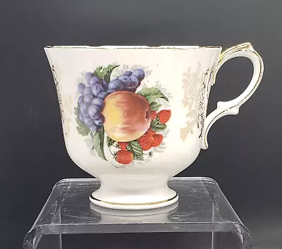 Buy Duchess Bone China Footed Tea Cup ~ Fruit With Gold Floral & Trim ~ England • 5.67£