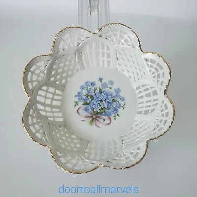 Buy Vintage Porcelain Bowls Trinket Dish Floral Pattern Romanian Handmade (Pick 2) • 14.77£