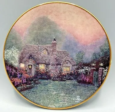Buy 1996 Merritt's Cottage Thomas Kinkade 3.5  Mini-Plate Replacement Fifth Issue • 11.37£