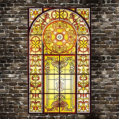 Buy Static Cling Frosted Stained Glass Window Door 3D Sticker Film Privacy Decor • 8.64£