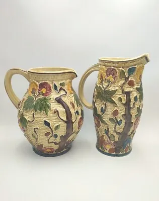 Buy Vintage Tony Wood Indian Tree 2 X Jug 1980’s Patent 585 And 579 Staffordshire • 45.99£
