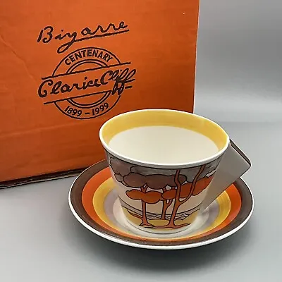 Buy 🧡 A Vintage ‘clarice Cliff’ Bizarre Ltd Edition ‘coral Firs’ Tea Cup & Saucer. • 80£