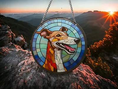Buy 15cm Greyhound Dog Acrylic Suncatcher Wall Hanging Picture Art Pet Animal Gifts • 8.49£