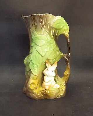 Buy Vintage Fauna Withernsea Eastgate Pottery Vase - Jug - Rabbit In A Tree • 12.99£