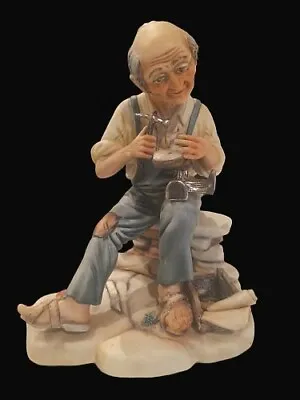 Buy Vintage Capodimonte Figurine By Rori - The Cobbler • 34.95£