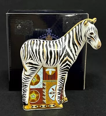 Buy Royal Crown Derby 'Baby Zebra' Boxed Paperweight 1st Quality Gold Stopper • 189.95£