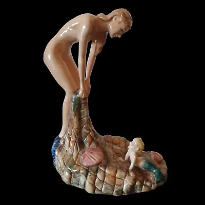 Buy Rare Carltonware The Carlton Girl Art Deco Style Nude Figurine And Mermaid Baby • 185£