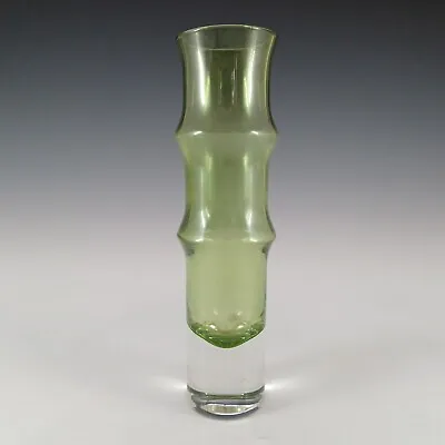 Buy Aseda Swedish Green Glass Bamboo 7.5  Vase By Bo Borgstrom #B5/80 • 30£