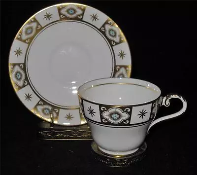 Buy Aynsley BELMONT 129, Blue Flowers, Gold Sections, Cup & Saucer Set • 25.93£