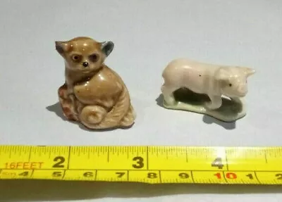 Buy Wade Whimsies X 2 Small Animals Bush Baby And Pig  • 0.99£