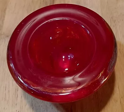 Buy VTG Kosta Boda Art Glass VOTIVE Swirls  Of Shades Of Red Orig Makers Label! • 14.48£