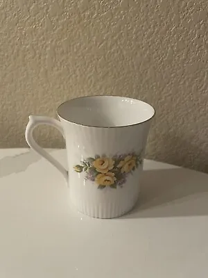 Buy Vintage Yellow Floral Queens Fine Bone China Made In England Mug Coffee Tea Cup • 4.73£