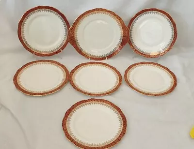 Buy 7 Vintage Duchess Fine Bone China Plates Winchester Pattern • 22£