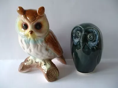 Buy 2 Ceramic / Pottery Owl Figurines - One With HOLLAND Impressed On Base  • 4.99£