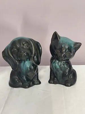 Buy Vintage Canadian Blue Mountain Pottery Cat/Kitten & Dog/Puppy  • 29.99£