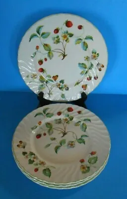 Buy 4 James Kent China Old Foley Strawberry 8  Dessert/Salad Plate Made In England  • 47.42£