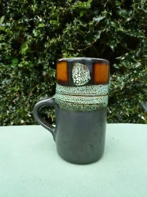 Buy Vintage Celtic Pottery Newlyn Cornwall Medallion Coffee Mug Original Sticker • 12.99£