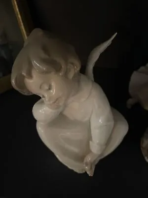 Buy Lladro Porcelain Figurine Angel Dreaming 01004961 Rrp £200  £70 Free Postage • 40£