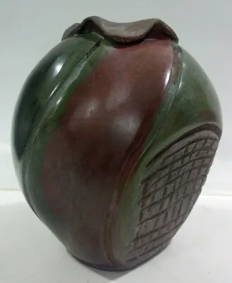 Buy (025) Peruvian Pottery Vintage Vase Chulucanas Green Brown Jarron Verde-Marron • 17.45£