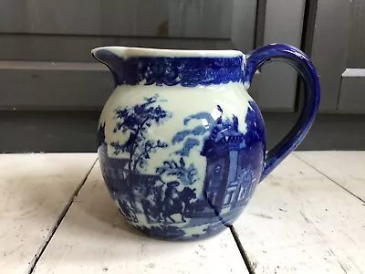Buy Vintage Victoria Ware Ironstone  Large Pitcher Jug Blue And White • 20£