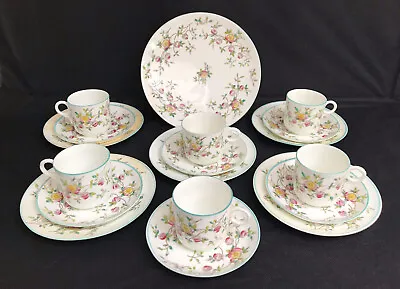 Buy Antique Victorian Bone China Hand Painted  Floral  Tea / Coffee Set W Cake Plate • 25£