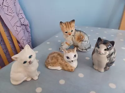 Buy Collection Of Ceramic Cats( Royal Doulton, Szeiler, Quail And 1950s Cat) • 15£