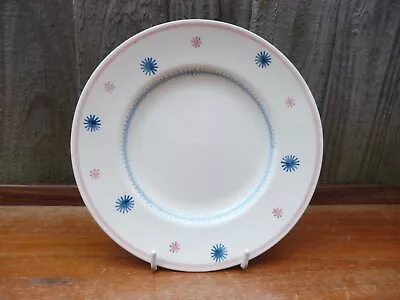 Buy SUSIE COOPER  Tea Plate In Star Burst Hand Painted In Pink  & Blue • 11£