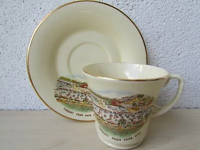 Buy CROWN DEVON FIELDING'S 1930's 'TORQUAY FROM VANE HILL' SMALL CUP & SAUCER. • 18.95£