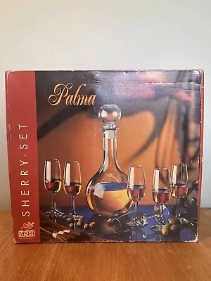 Buy Sherry Set. 7 Pieces, Crystal Glass. 1 Decanter And 6 Sherry Glasses. 09250 • 50£