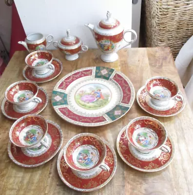Buy Antique 16 Piece & Lids Bone China Afternoon Tea Set Austria Bavarian +Beehive • 50£