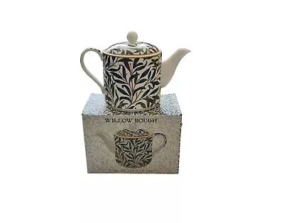 Buy Presentation Boxed William Morris Willow Bough Fine China Teapot Leaf Green • 17.99£