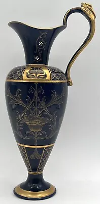 Buy Antique Moorcroft Macintyre Aurelian Ware Poppy Ewer Vase Cobalt Blue Gold • 520.52£
