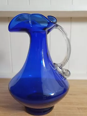 Buy Small Cobalt  Blue Glass Jug/Carafe • 8£