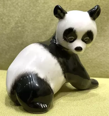 Buy Lomonosov Porcelain Panda Figurine USSR. • 10£