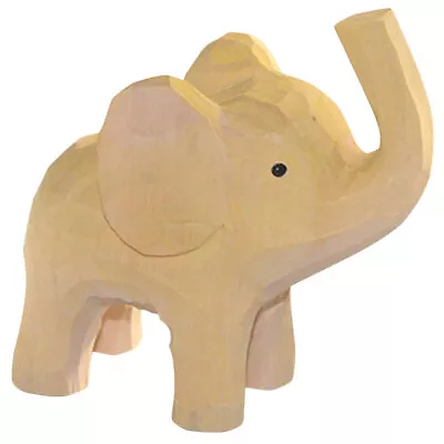 Buy  Elephant Ornaments Basswood Chinese Decor Unique Small Statue • 13.18£