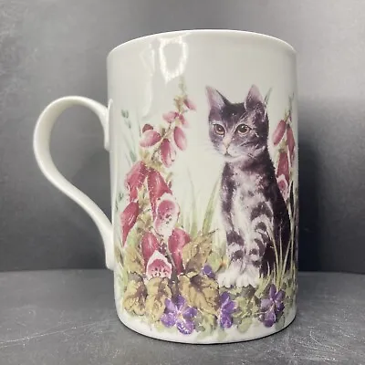 Buy Crown Trent Kittens & Foxgloves & Insects Bone China Mug Staffordshire England • 19.90£