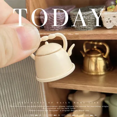 Buy 1:12th Scale Vintage Kettle Teapot Dolls House Miniatures Kitchen Accessories • 4.79£