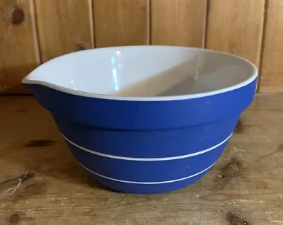 Buy Vintage Mason Cash Mixing Bowl With Pouring Lip Blue And White Striped • 24.99£