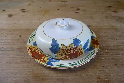 Buy Art Deco Crown Ducal Ware Muffin Dish Decorated With Chrysanthemums • 7£