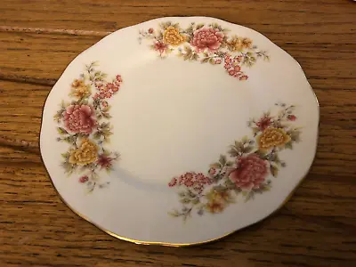 Buy Colclough  Bone China 6 1/2  Bread Plate-Rose Floral Pattern-Gold Rim-Excellent • 11.38£