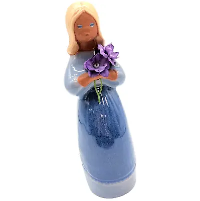 Buy Jie Gantofta Swedish Pottery Blue Flower Girl Figurine                       B11 • 15£