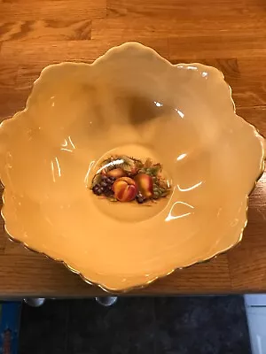 Buy Aynsley Orchard Gold Large Scalloped Bowl • 27.99£