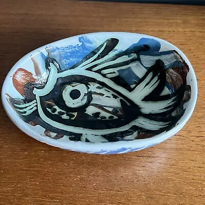 Buy Early Celtic Studio Mousehole Pottery Fish Dish Bill Or Maggie Fisher • 40£